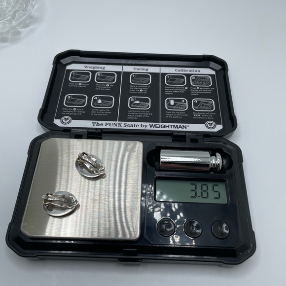 Vintage Burkhardt Sterling Clip on Earrings! - Picture 6 of 7